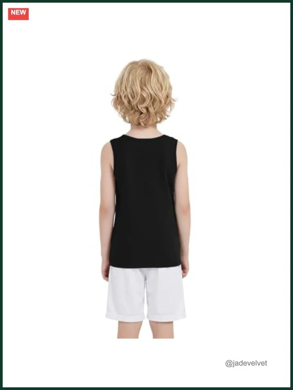 8 Pack Boys Tank Tops Cotton Undershirts Sleeveless Crew Neck